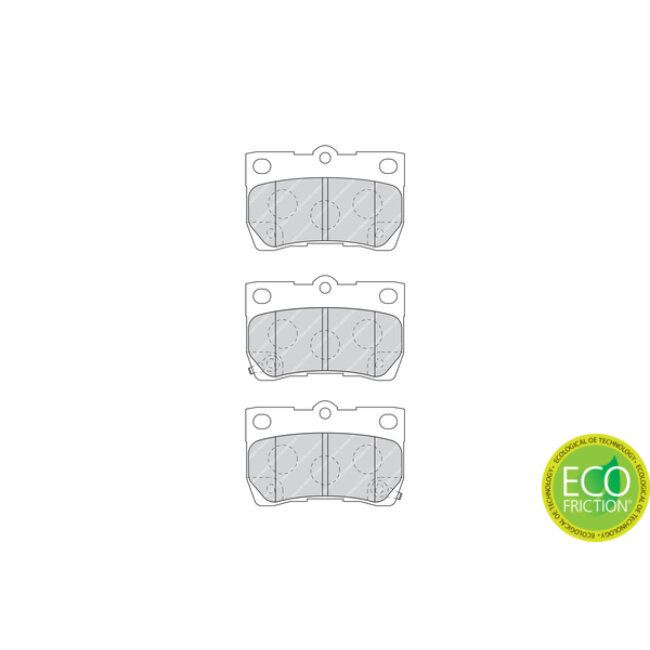 4 Plaquettes De Frein Ferodo Fdb4001