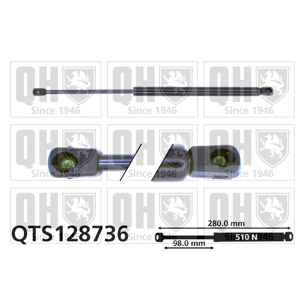 Vérin De Coffre Quinton Hazell Qts128736