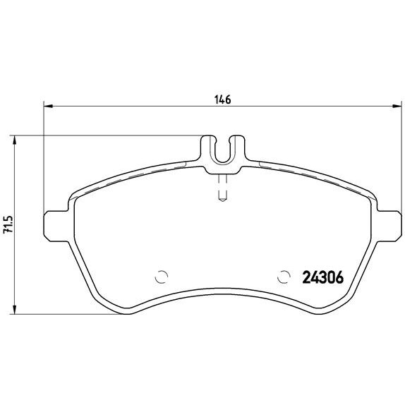 4 Plaquettes De Frein Brembo P50070