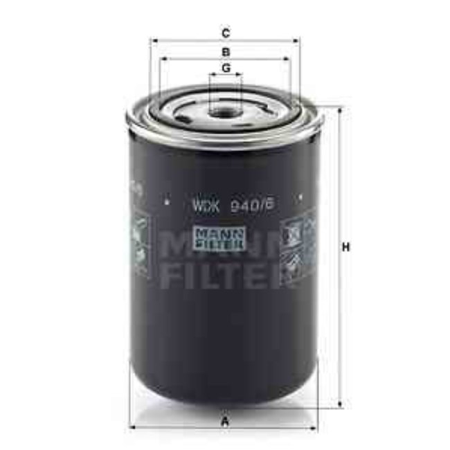 Filtre À Carburant Mann-filter Wdk940/6