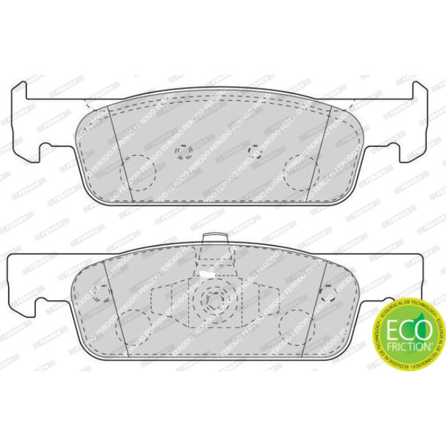 4 Plaquettes De Frein Ferodo Fdb4615