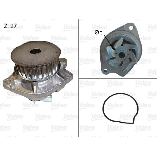 Pompe À Eau Valeo 506576