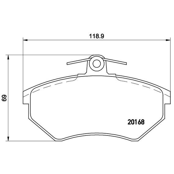 4 Plaquettes De Frein Brembo P85015