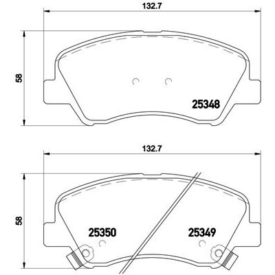 AERZETIX - C73340 - Kit d'accessoires, plaquette de frein à disque - côté de montage essieu avant