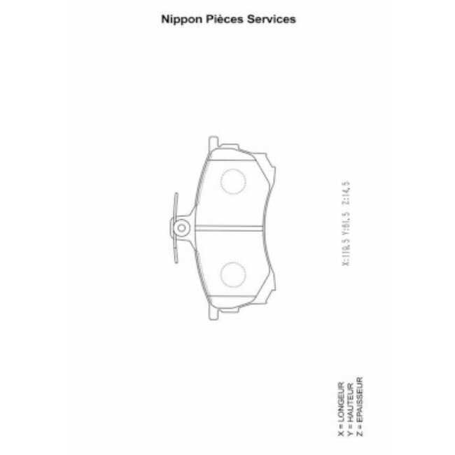 4 Plaquettes De Frein Nps M360i65