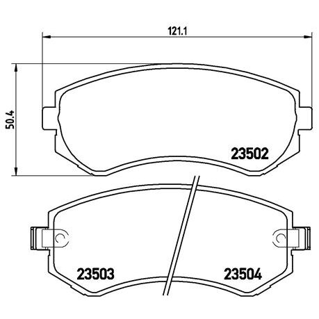 4 Plaquettes De Frein Brembo P56039