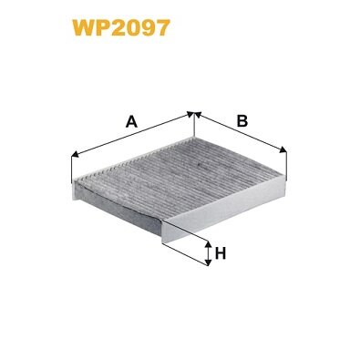 Filtre D'habitacle Charbon Actif Wix Wp2097