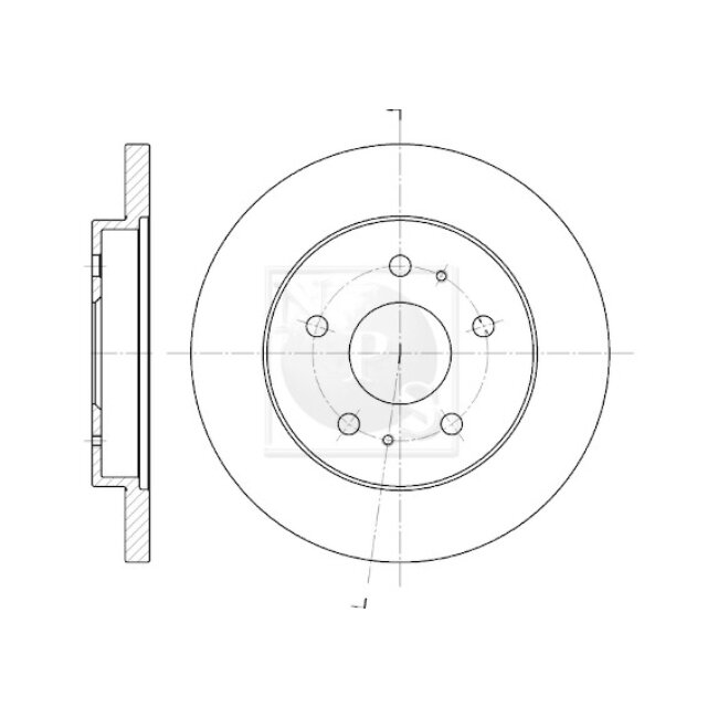 1 Disque De Frein Nps D330u20