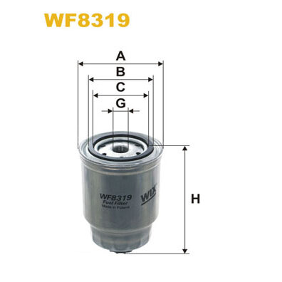 Filtre À Carburant Wix Filters Wf8319