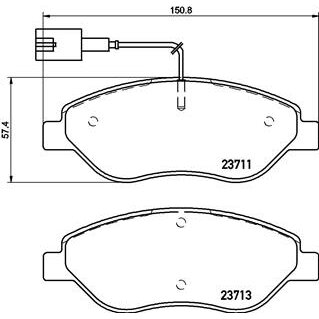 4 Plaquettes De Frein Brembo P23145