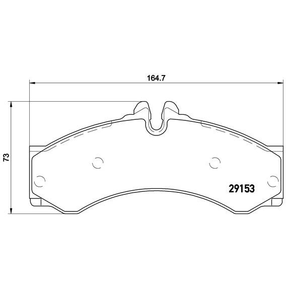 4 Plaquettes De Frein Brembo P50028