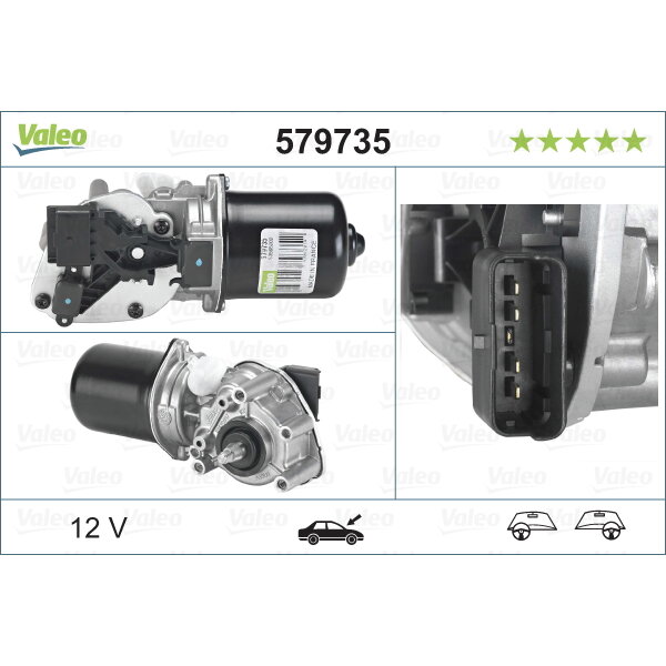 Moteur D'essuie-glace Valeo 579735