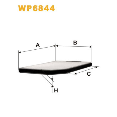 Filtre D'habitacle Standard Wix Filters Wp6844