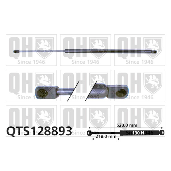 Vérin De Vitre Arrière Quinton Hazell Qts128893