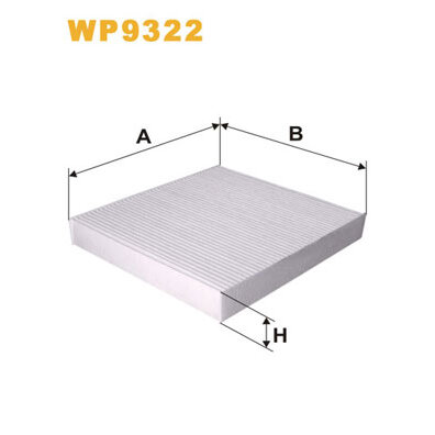 Filtre D'habitacle Standard Wix Filters Wp9322