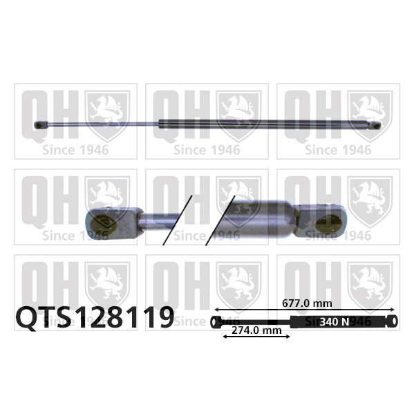 Vérin De Coffre Quinton Hazell Qts128119