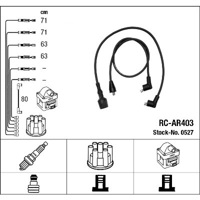 Faisceau D'allumage Ngk Rc-ar403