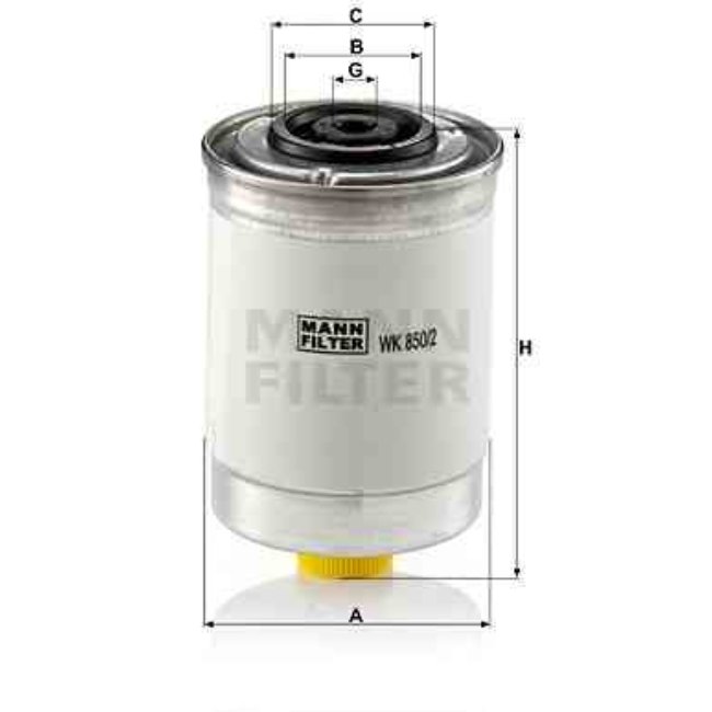 Filtre À Carburant Mann-filter Wk850/2