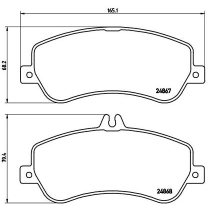 4 Plaquettes De Frein Brembo P50086