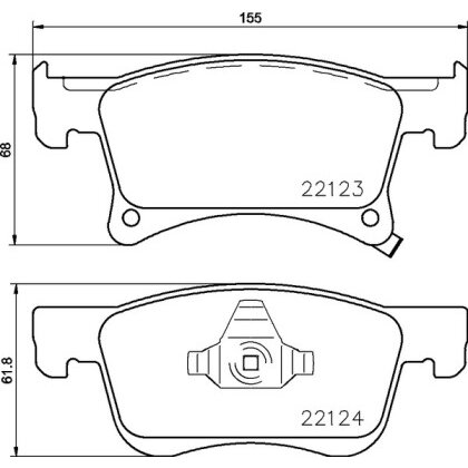 4 Plaquettes De Frein Brembo P 59 083