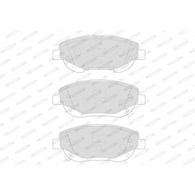 4 Plaquettes De Frein Ferodo Fdb4824