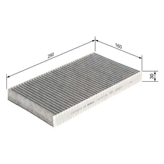 Filtre D'habitacle À Charbon Actif Bosch R1459