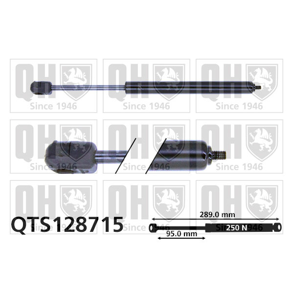 Vérin De Vitre Arrière Quinton Hazell Qts128715