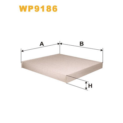 Filtre D'habitacle Standard Wix Filters Wp9186