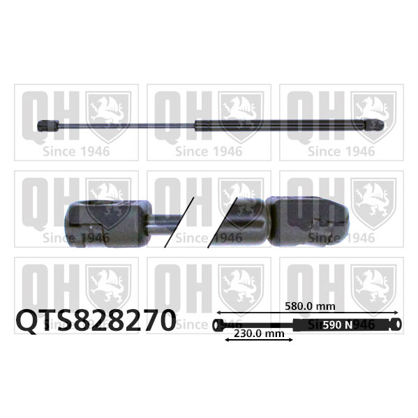 Vérin De Coffre Quinton Hazell Qts828270