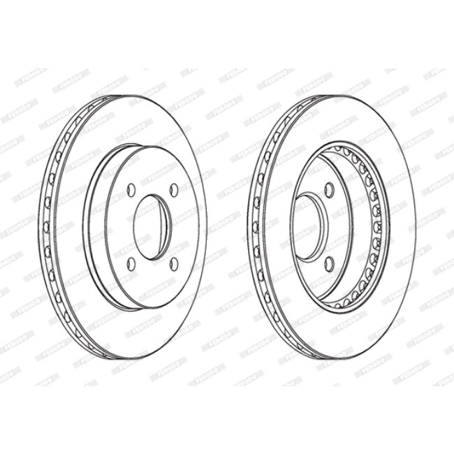 2 Disques De Frein Ferodo Ddf1885