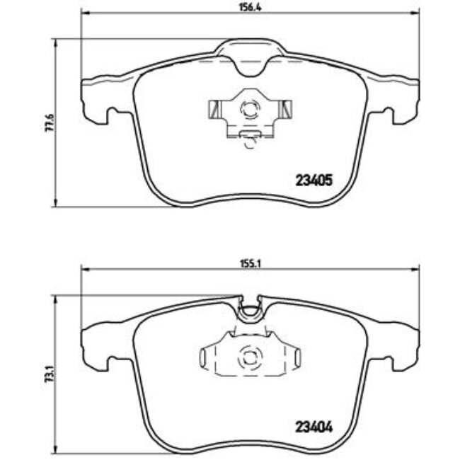 4 Plaquettes De Frein Brembo P59046
