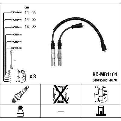 Faisceau D'allumage Ngk Rc-mb1104