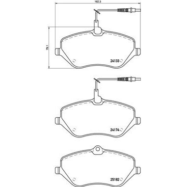 4 Plaquettes De Frein Brembo P61119