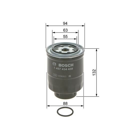 Filtre À Carburant Bosch 1457434438