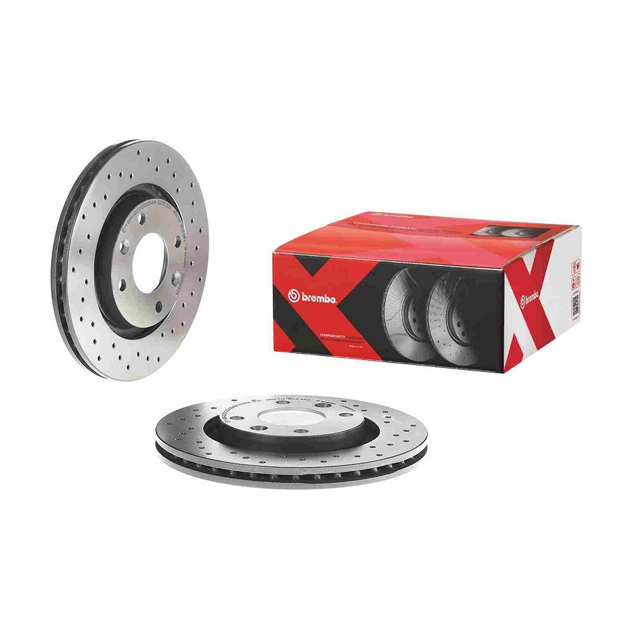 2 Disques De Frein Brembo Xtra Vernis Uv 09.8695.1x