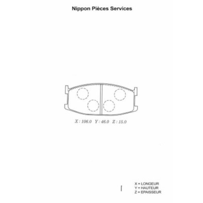 4 Plaquettes De Frein Nps M360a19