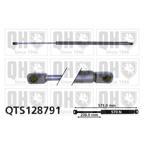 Vérin De Coffre Quinton Hazell Qts128791
