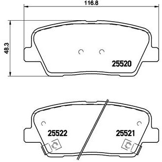 4 Plaquettes De Frein Brembo P30063