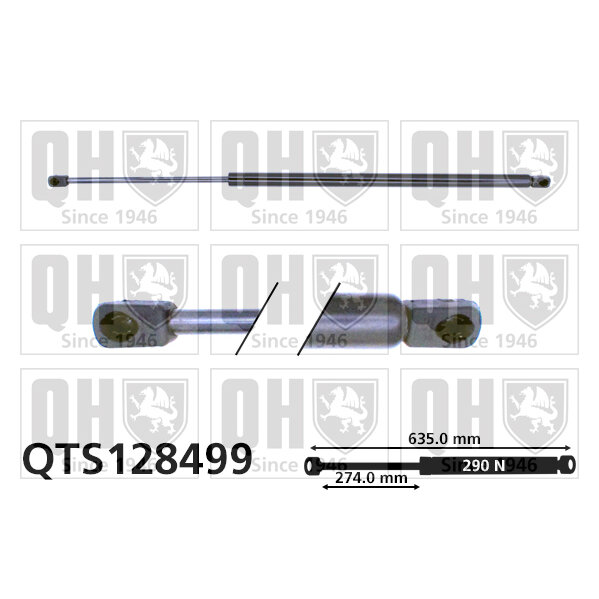 Vérin De Coffre Quinton Hazell Qts128499