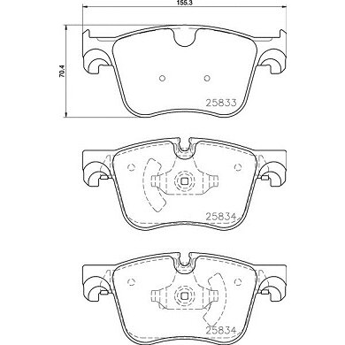 4 Plaquettes De Frein Brembo P 61 127