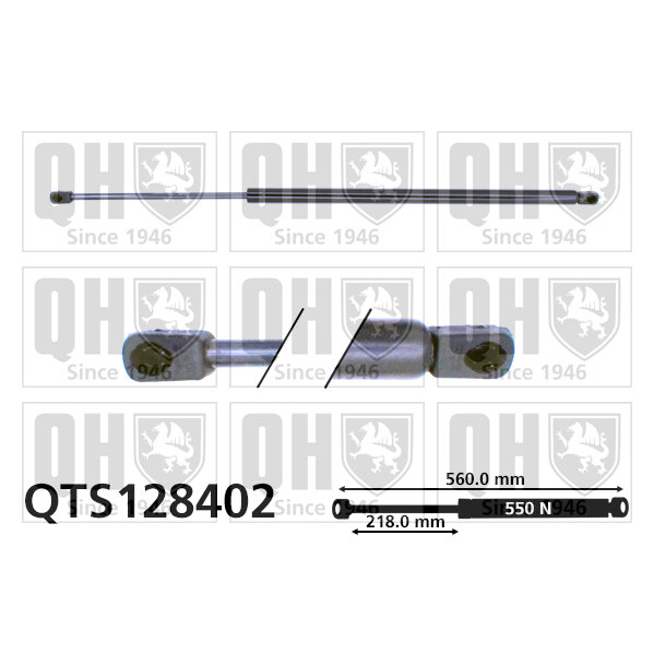 Vérin De Coffre Quinton Hazell Qts128402