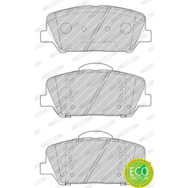 4 Plaquettes De Frein Ferodo Fdb4703