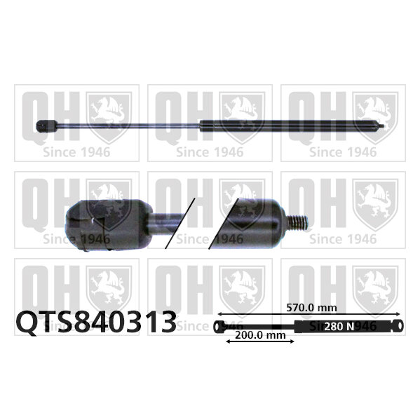 Vérin De Capot Quinton Hazell Qts840313