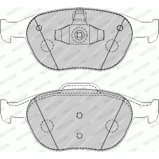 4 Plaquettes De Frein Ferodo Fvr1568