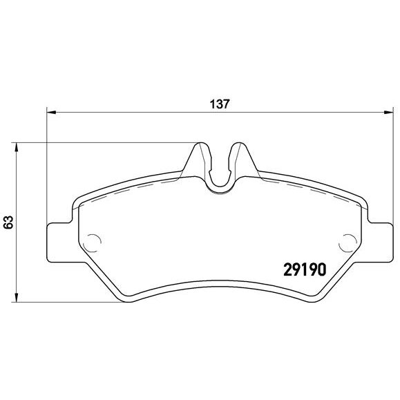 4 Plaquettes De Frein Brembo P50084