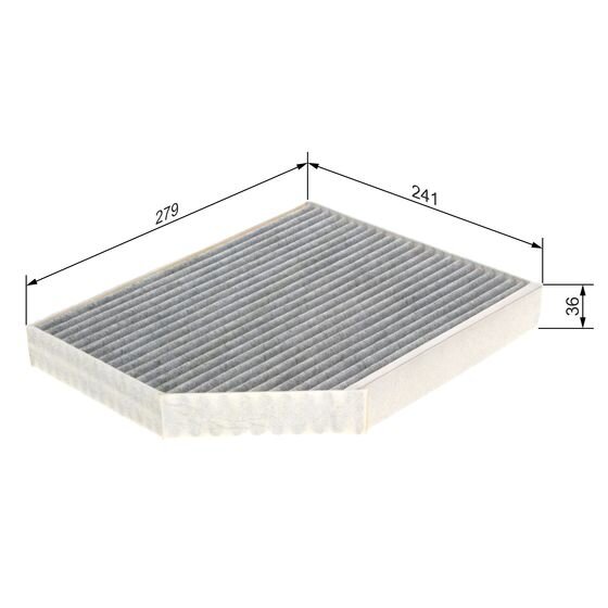 Filtre D'habitacle À Charbon Actif Bosch R2369