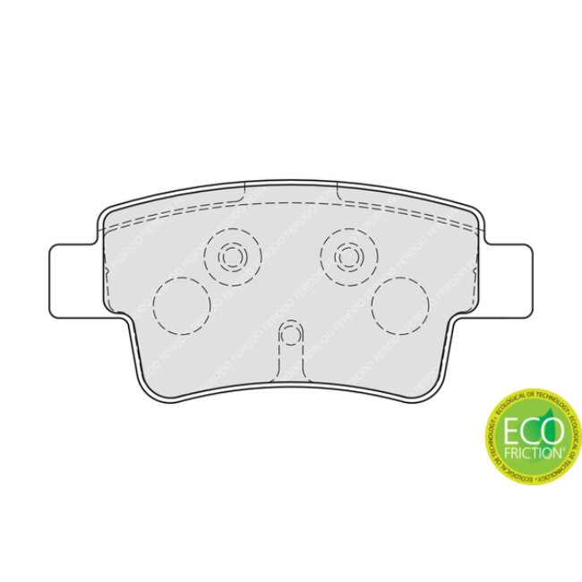 4 Plaquettes De Frein Ferodo Fdb1858