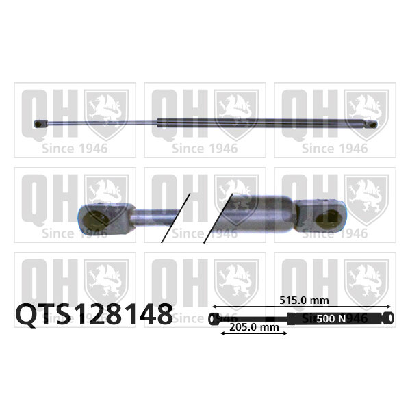 Vérin De Coffre Quinton Hazell Qts128148
