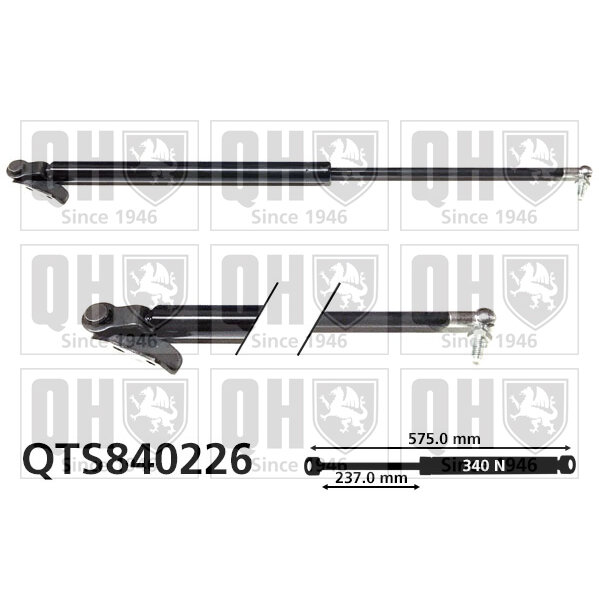 Vérin De Coffre Quinton Hazell Qts840226