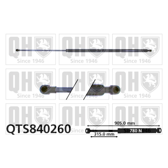 Vérin De Coffre Quinton Hazell Qts840260